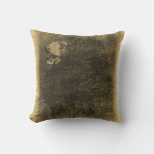Black Bear Vintage Art #2 Pillow