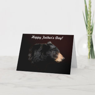Black Bear Wildlife Father's Day Card