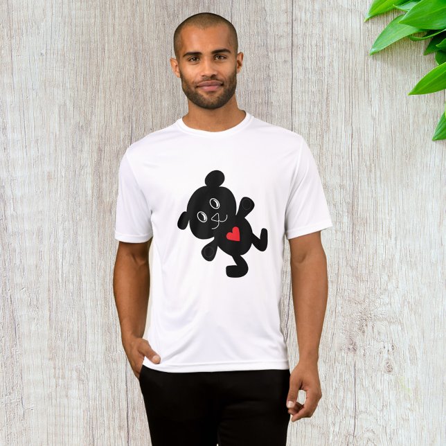 Black Bear with Red Heart T-Shirt (Creator Uploaded)
