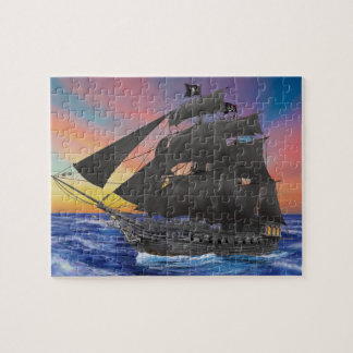 Black Beard's Pirate Ship Jigsaw Puzzle