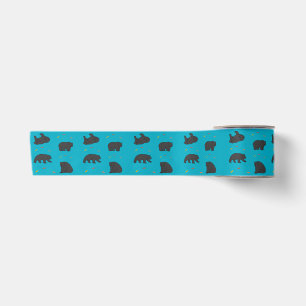 Black Bears Satin Ribbon