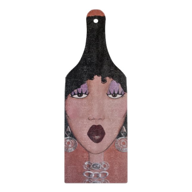 "Black Beauty Diva” Cutting Board (Front)