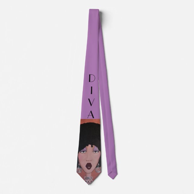 “Black Beauty Diva” NECK TIE (Front)