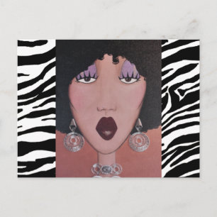 “ Black Beauty Diva" Postcard