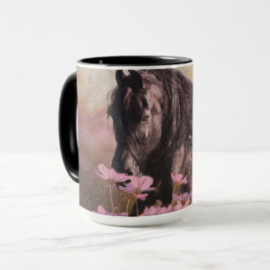 Black Beauty Friesian Horse - Mug, Cup, Drinkware Mug