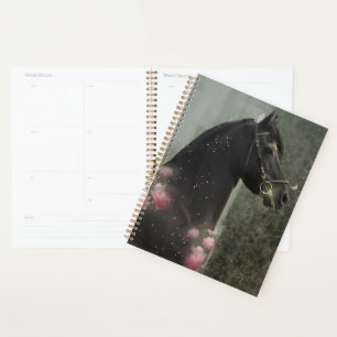 Black Beauty Friesian Horse - Office, Planner