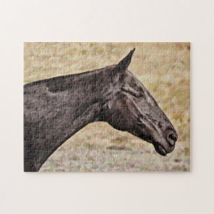 Black Beauty Horse Medium Puzzle