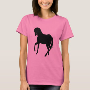 Black Beauty Horse Pretty in Pink Ladies LSleeve T-Shirt