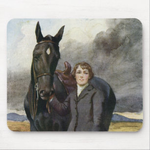 Black Beauty - She Chose Me For Her Horse Mouse Pad