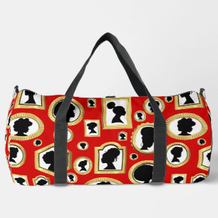 black beauty vintage african cameo duffle bag