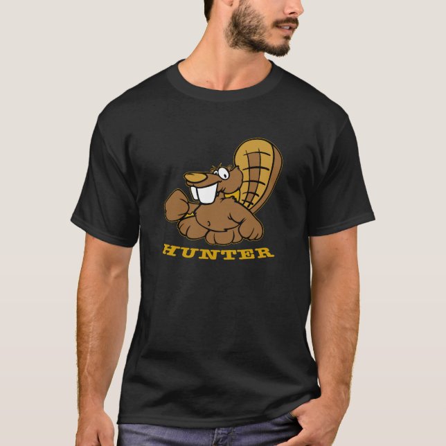 Black Beaver Hunter T-Shirt (Front)