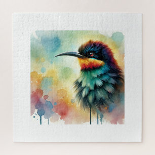 Black Beeeater 310824AREF136 - Watercolor Jigsaw Puzzle