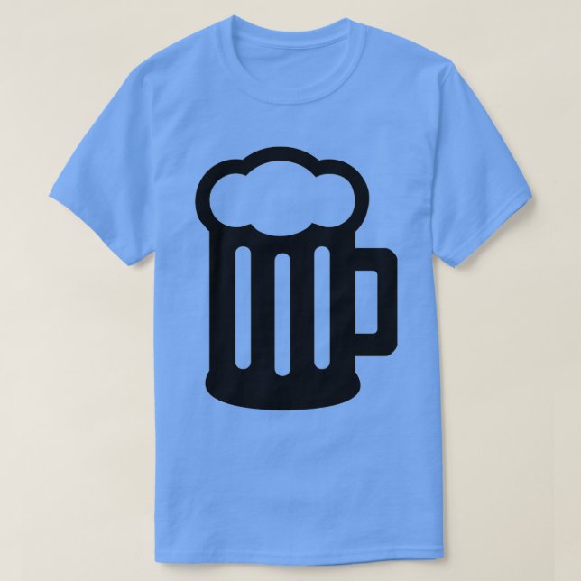 Black beer mug T-Shirt (Design Front)