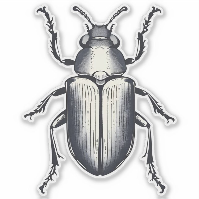 Black Beetle Sticker (Front)