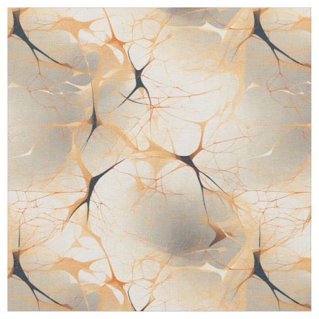 Black & Beige Abstract Fabric (Close Up)