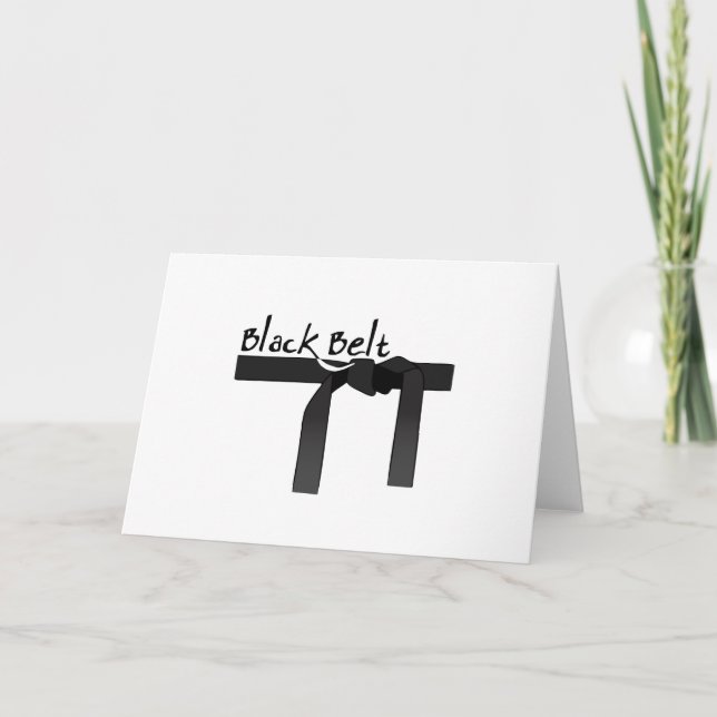 Black Belt Card (Front)