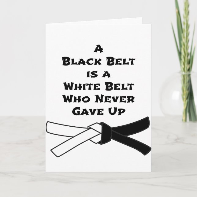 Black Belt Card (Front)