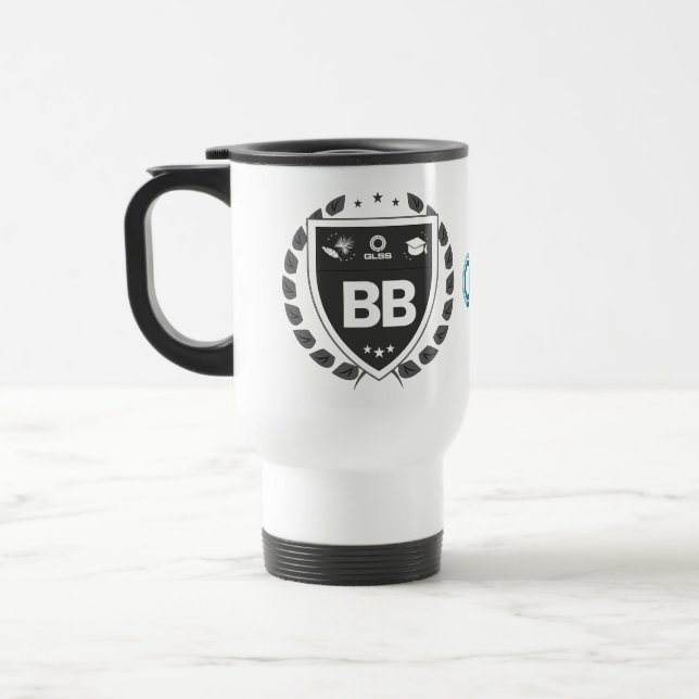 Black Belt Certified - GLSS.app Travel Mug (Left)