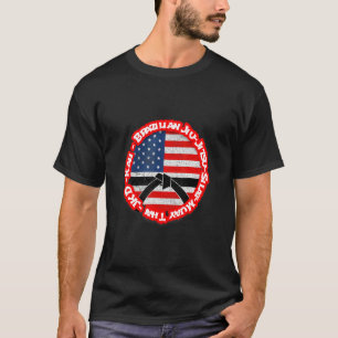 Black Belt Cinta Negra Karate Jiu Jitsu Judo Kung T-Shirt