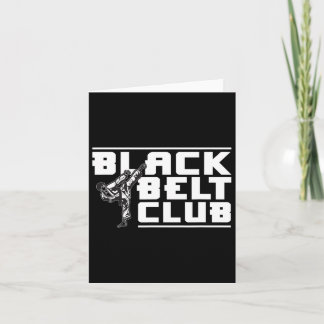 Black Belt Club - Karate Black Belt  Card