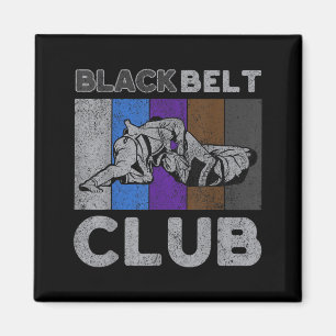 Black Belt Club Vintage BJJ Brazilian Jiu Jitsu Magnet