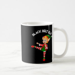 Black Belt Elf-taekwondo, Karate, Jui Jitsu, Kickb Coffee Mug
