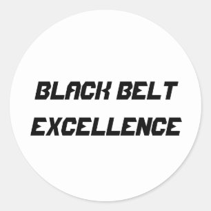 Black Belt Excellence Sticker