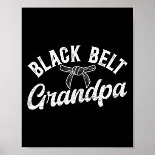 Black Belt Grandpa Karate Grandpa Karate Grandfath Poster