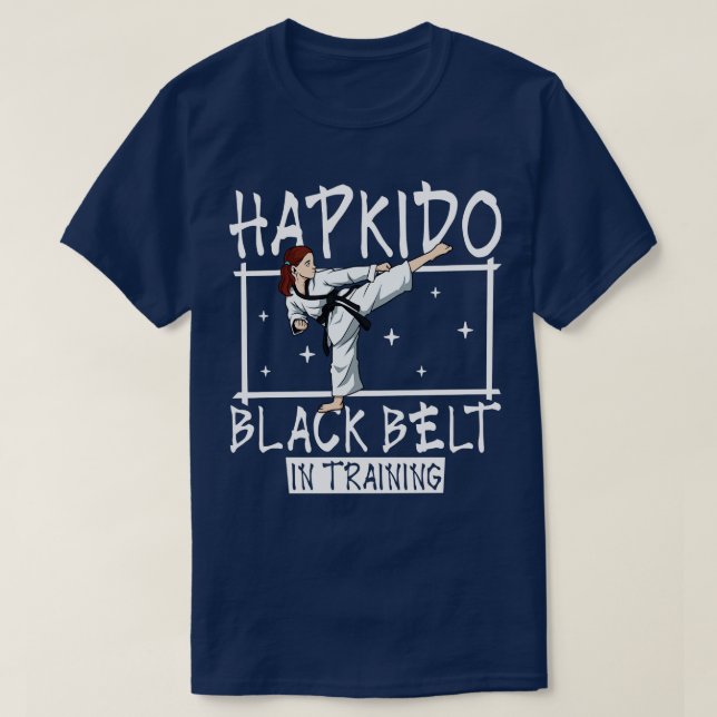 Black belt in training Hapkido T-Shirt (Design Front)