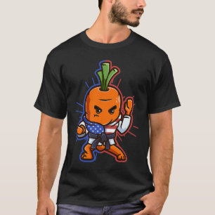 Black Belt Karate Carrot Red Blue Stripes American T-Shirt
