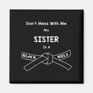 Black Belt Karate Shirt Comt Hapkido Martial Arts Magnet