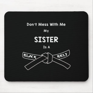 Black Belt Karate Shirt Comt Hapkido Martial Arts Mouse Pad