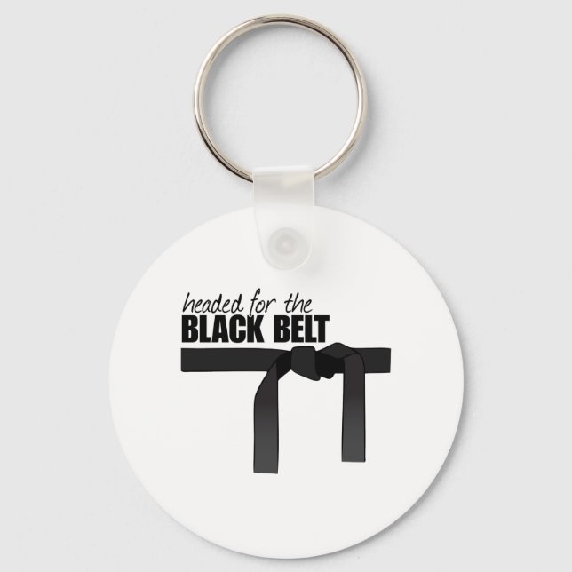 Black Belt Key Ring (Front)