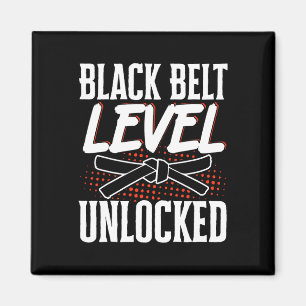 Black Belt Level Unlocked 2 Magnet
