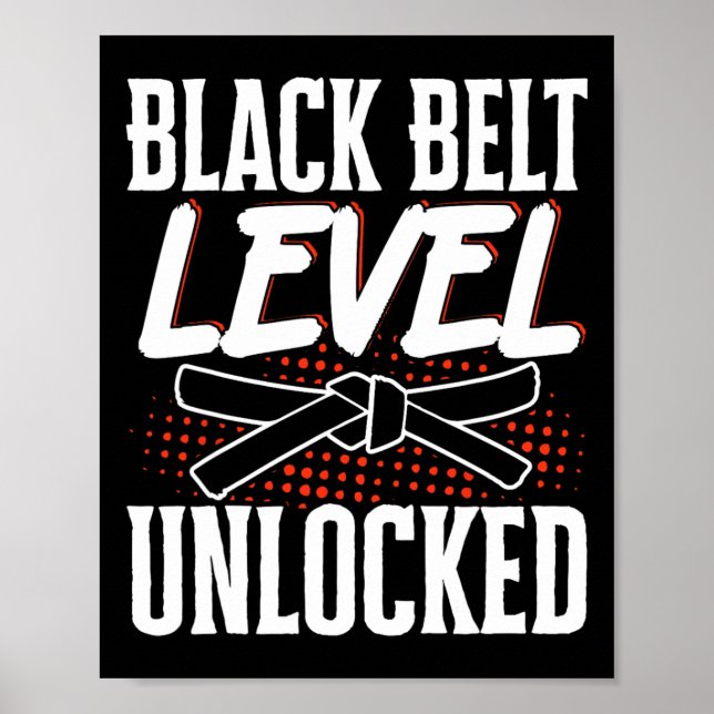 Black Belt Level Unlocked 2  Poster (Front)