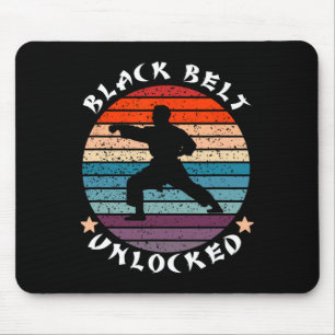 Black Belt Level Unlocked Achievement Karate Keep  Mouse Pad