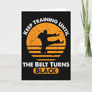 Black Belt Martial Art Training Karate Tae Kwon Do Card