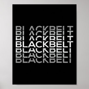 Black-belt Martial Arts Karate Taekwondo Tkd Jiu J Poster