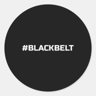 Black Belt Martial Arts - Taekwondo Karate Mma Jud Classic Round Sticker