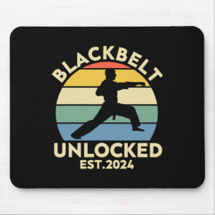 Black Belt Men Achievement Martial Arts Karate Boy Mouse Pad