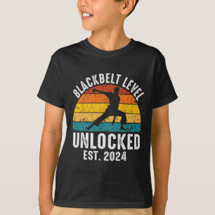 Black Belt Men Achievement Martial Arts Karate Boy T-Shirt