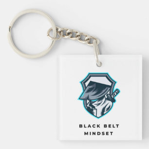Black Belt Mindset Keychain