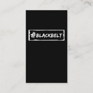 Black Belt Motivation Karate Taekwondo Jiu Jitsu Business Card