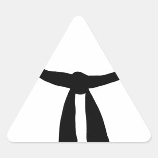 Black Belt Party Triangle Sticker