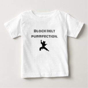 Black Belt Purrfection Baby T-Shirt