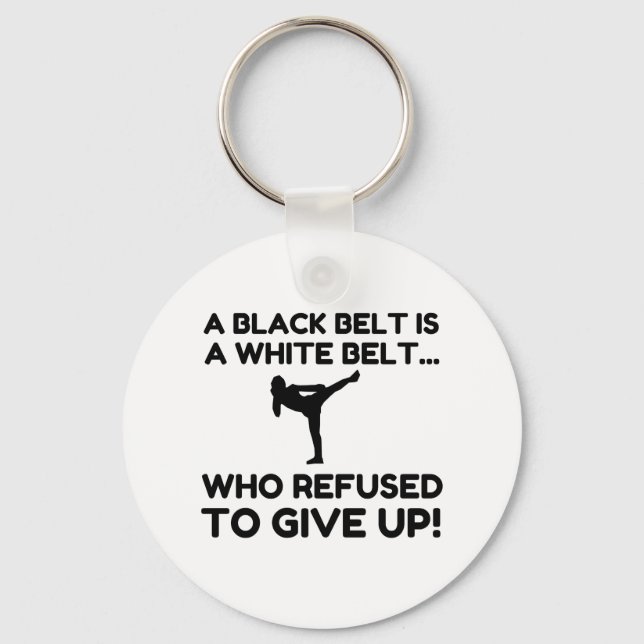 BLACK BELT REFUSAL KEY RING (Front)