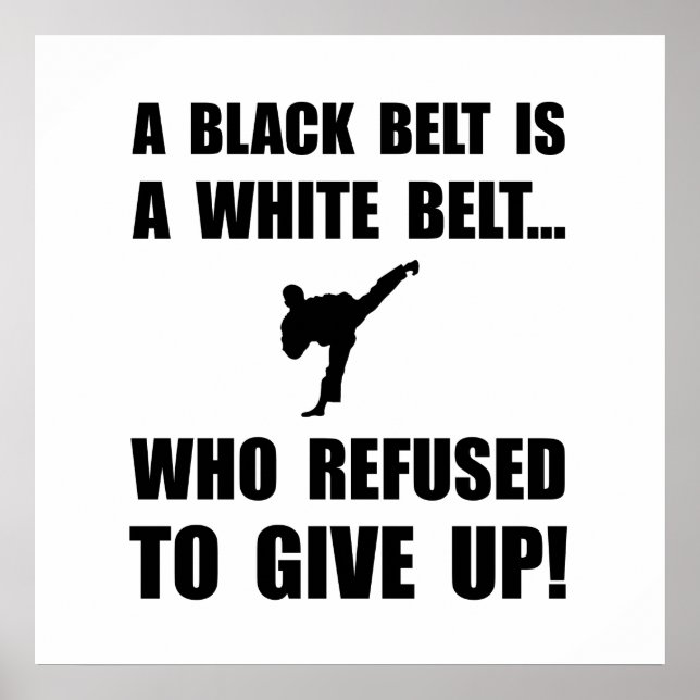 Black Belt Refusal Poster (Front)