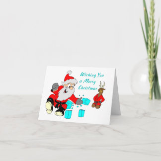 Black Belt Santa Martial Arts Christmas Cards