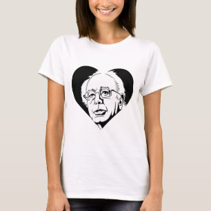 black bernie sanders heart T-Shirt