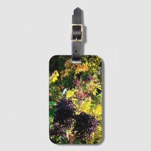 Black berries luggage tag